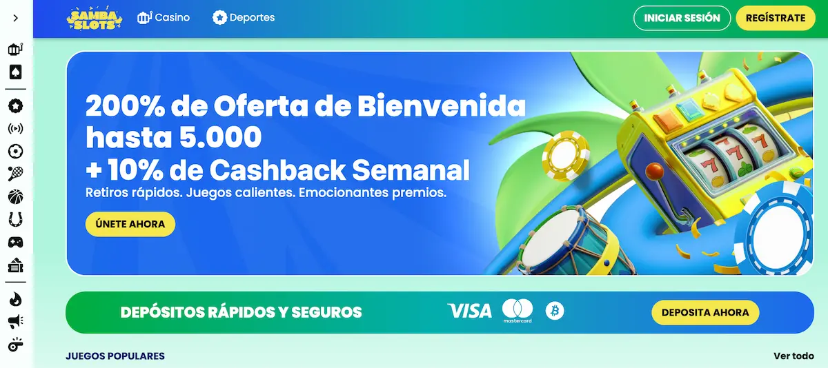 Mejores casas de apuestas colombianas samba slots