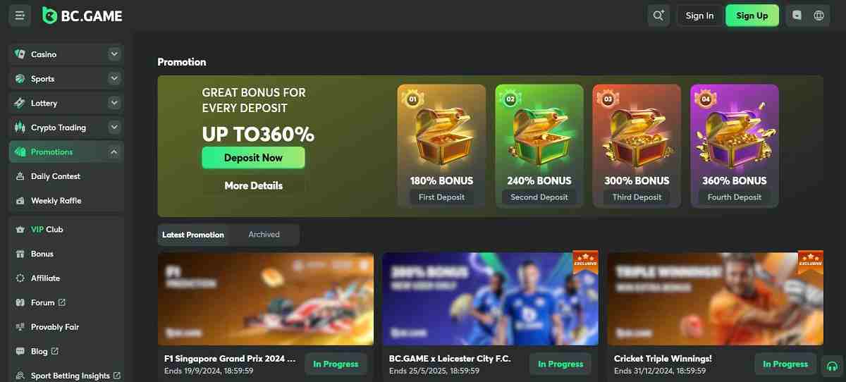 BC.Game – Casino internacional con criptomonedas