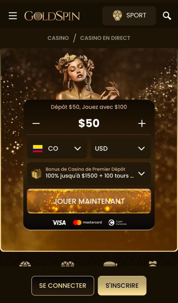 Gold Spin móvil - Casino móvil