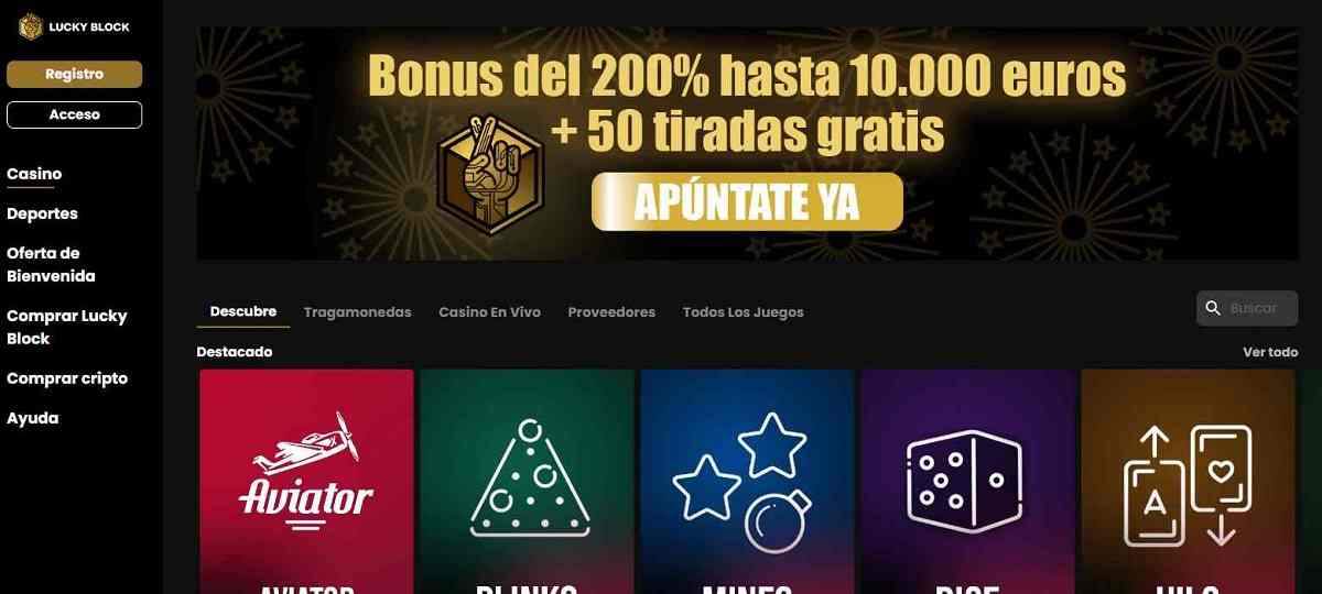 promociones de lucky block casino
