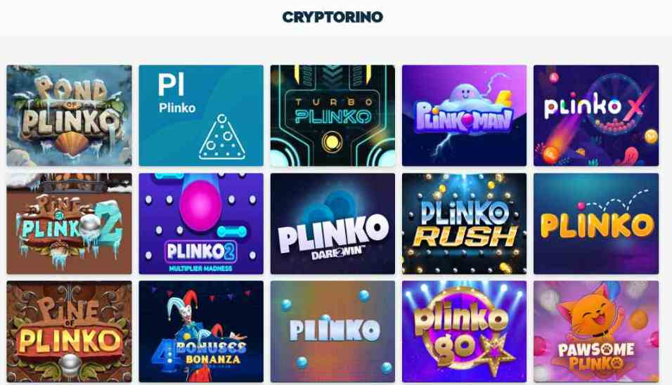 Cryptorino – Más de 6000 juegos y diversión con Plinko