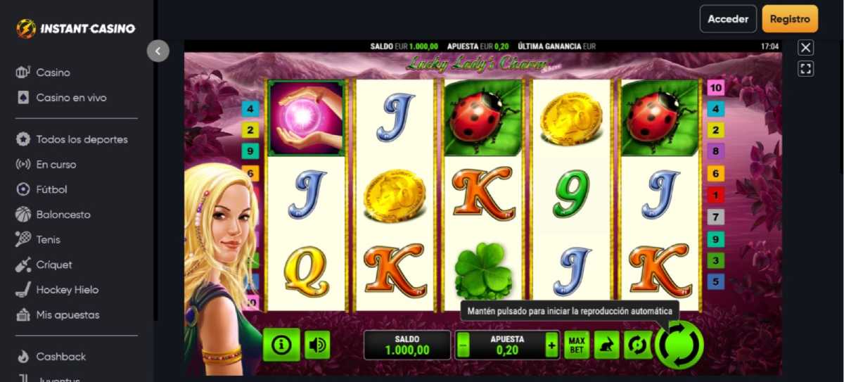 Instant Casino tragaperras online