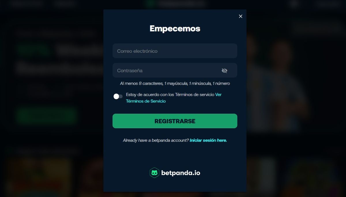 Betpanda registro