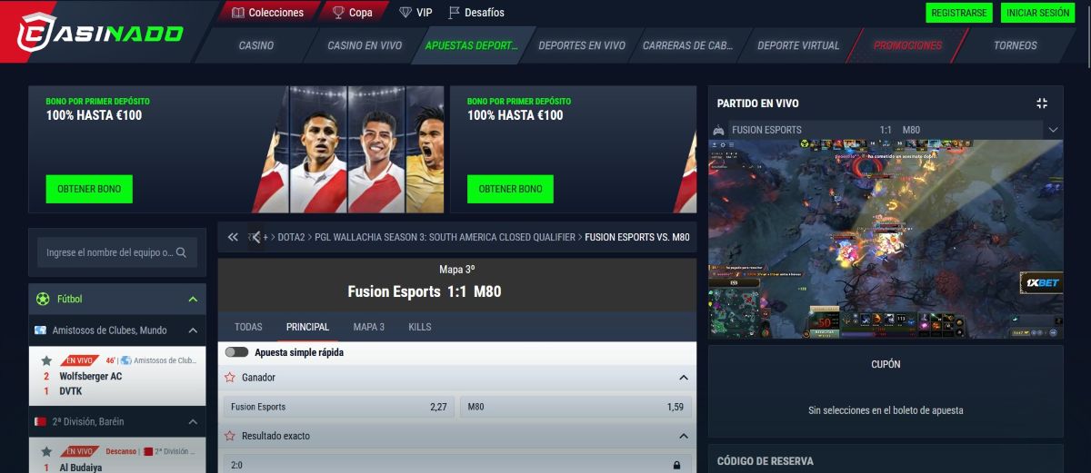 seccion de esports de casinado