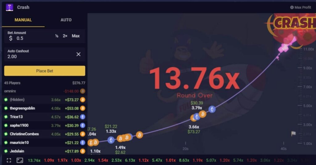 juegos crash de casino para ganar dinero