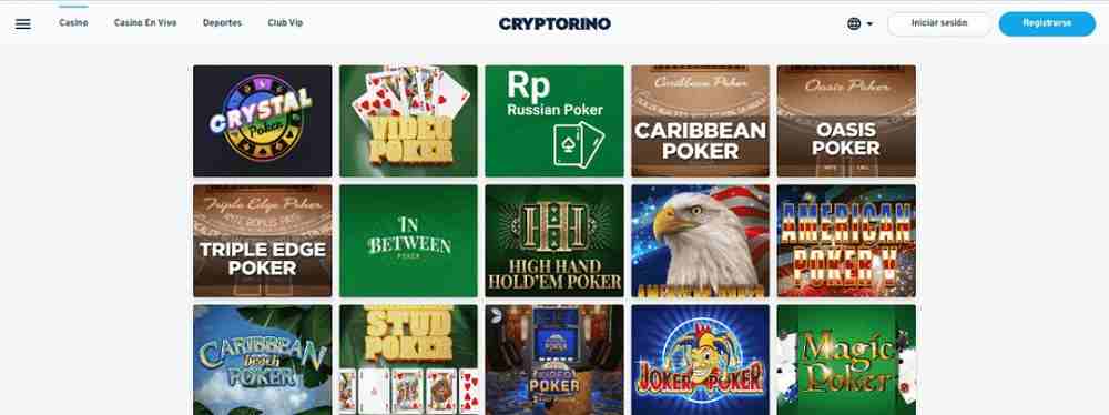 Cryptorino - Casino con Ethereum y gran variedad de juegos