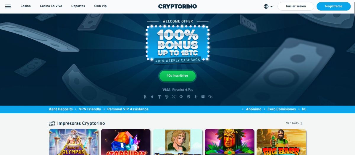 Cryptorino casino sin registro