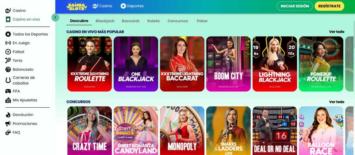 Samba slots – Divertidas maneras de jugar en vivo