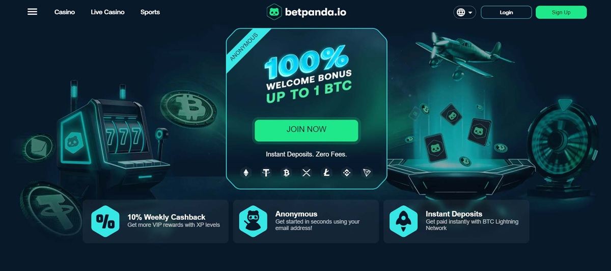 Betpanda: más de 6.000 títulos para jugar con USDT