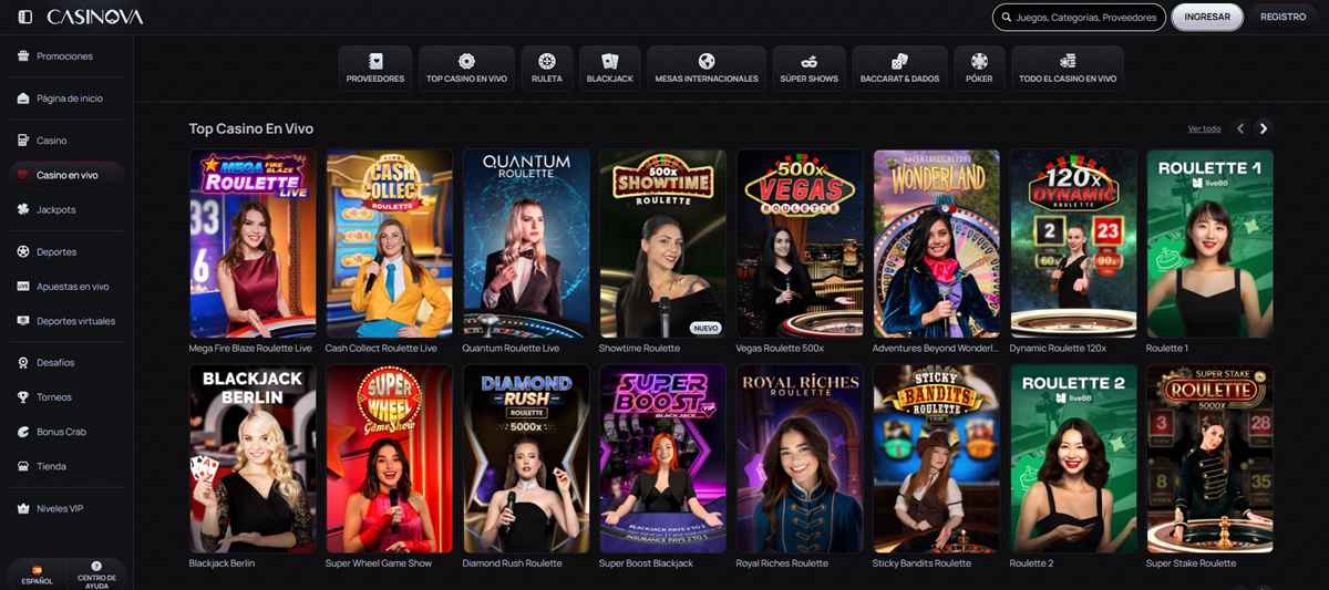 Casinos online con ruleta en vivo