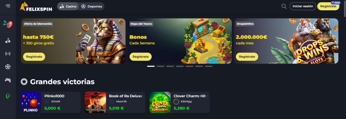 FelixSpin Mejores casinos online nuevos en españa