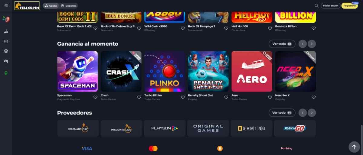 FelixSpin casino apple pay