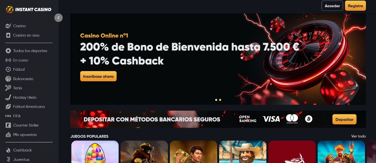 Instant Casino sin registro