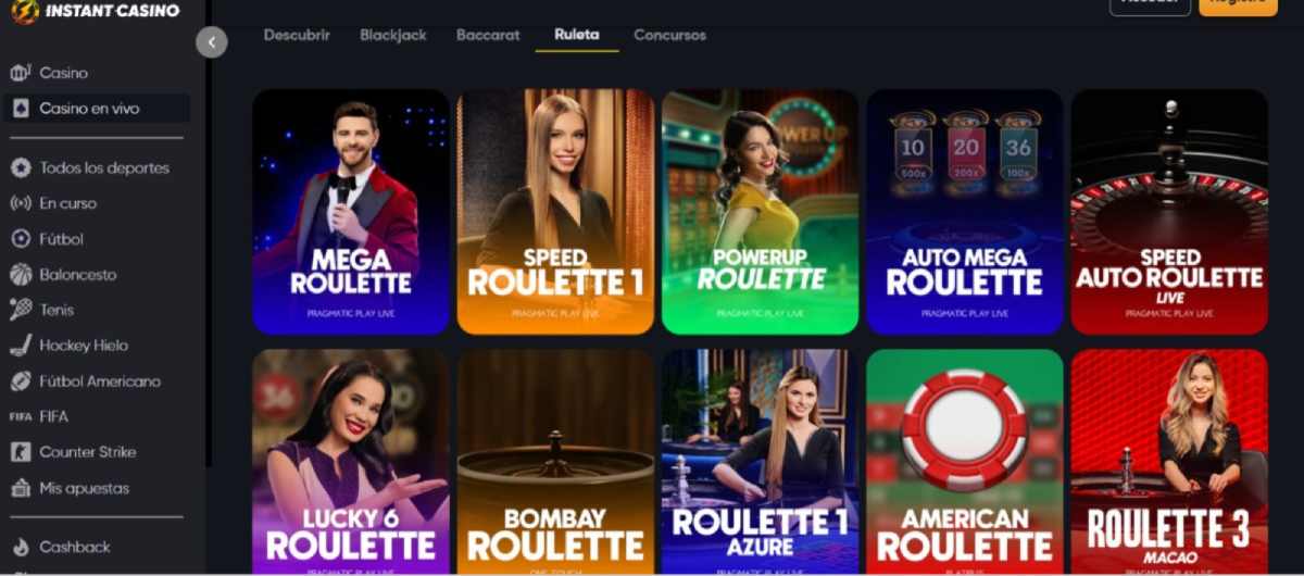 Instant Casino ruleta en vivo