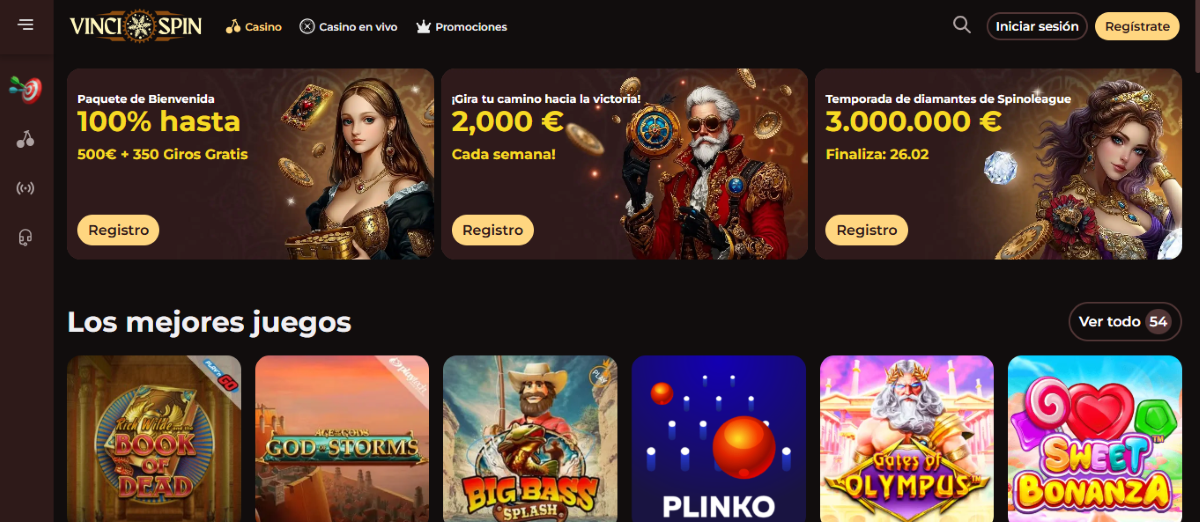 VinciSpin casino ruleta en vivo