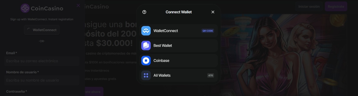 CoinCasino wallet