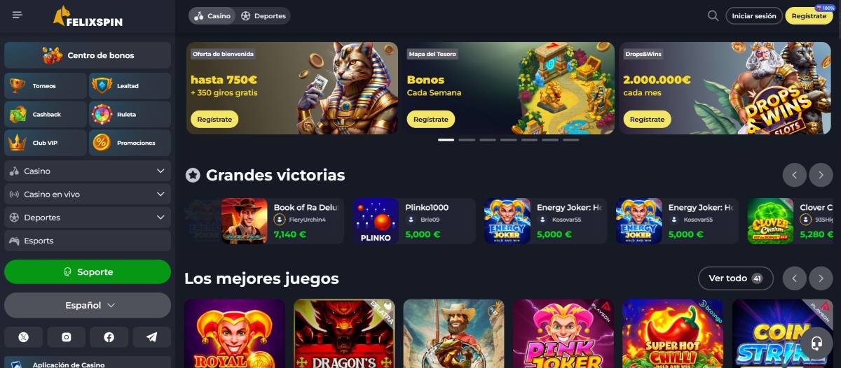 Casinos que aceptan Visa FelixSpin