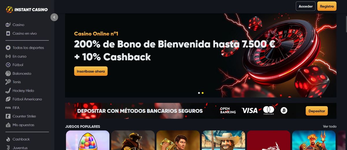 Casinos anónimos Instant Casino