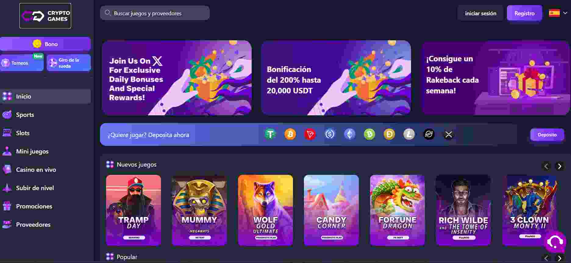 Crypto Games - Reseña del casino que de las criptomonedas y los bonos